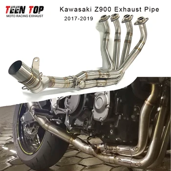 51mm Modified Motorcycle Exhaust Front Link Pipe For Kawasaki Z900 2017-2019 Silencer Muffler Z900 Exhaust Pipe