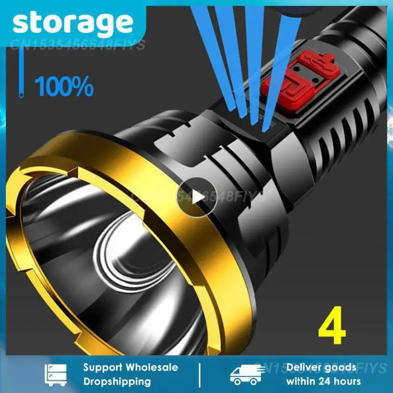 

Водонепроницаемый перезаряжаемый тактический фонарик для кемпинга, охоты, 1000 м