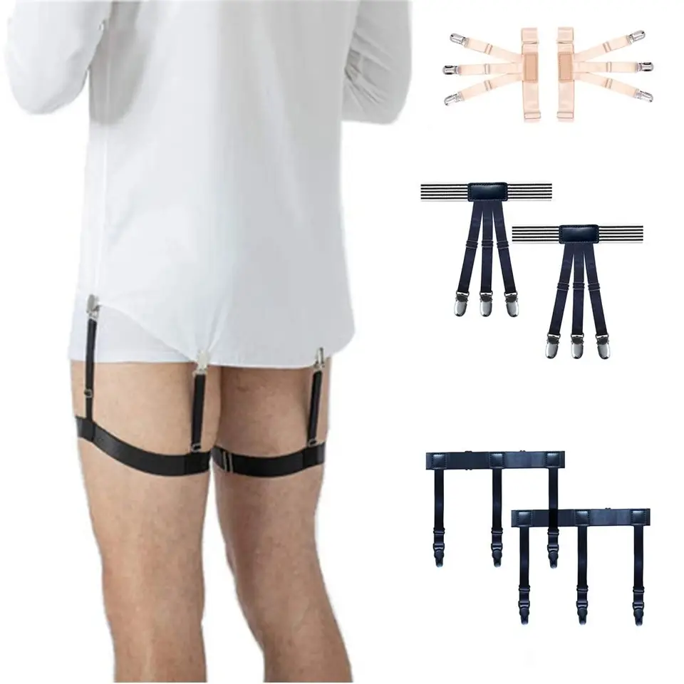 Supporto Per Camicia Uomo Con Clip Di Bloccaggio – Triplo Design Antiscivolo, Regolabile Da 40 A 65 Cm, Per Matrimoni E Uso Quotidiano - 2