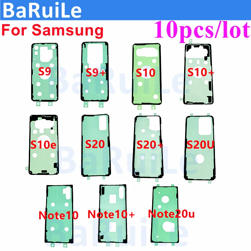 10pcs 뒷면 배터리 스티커 접착제 삼성 갤럭시 S20 S21 S22 울트라 S20f..