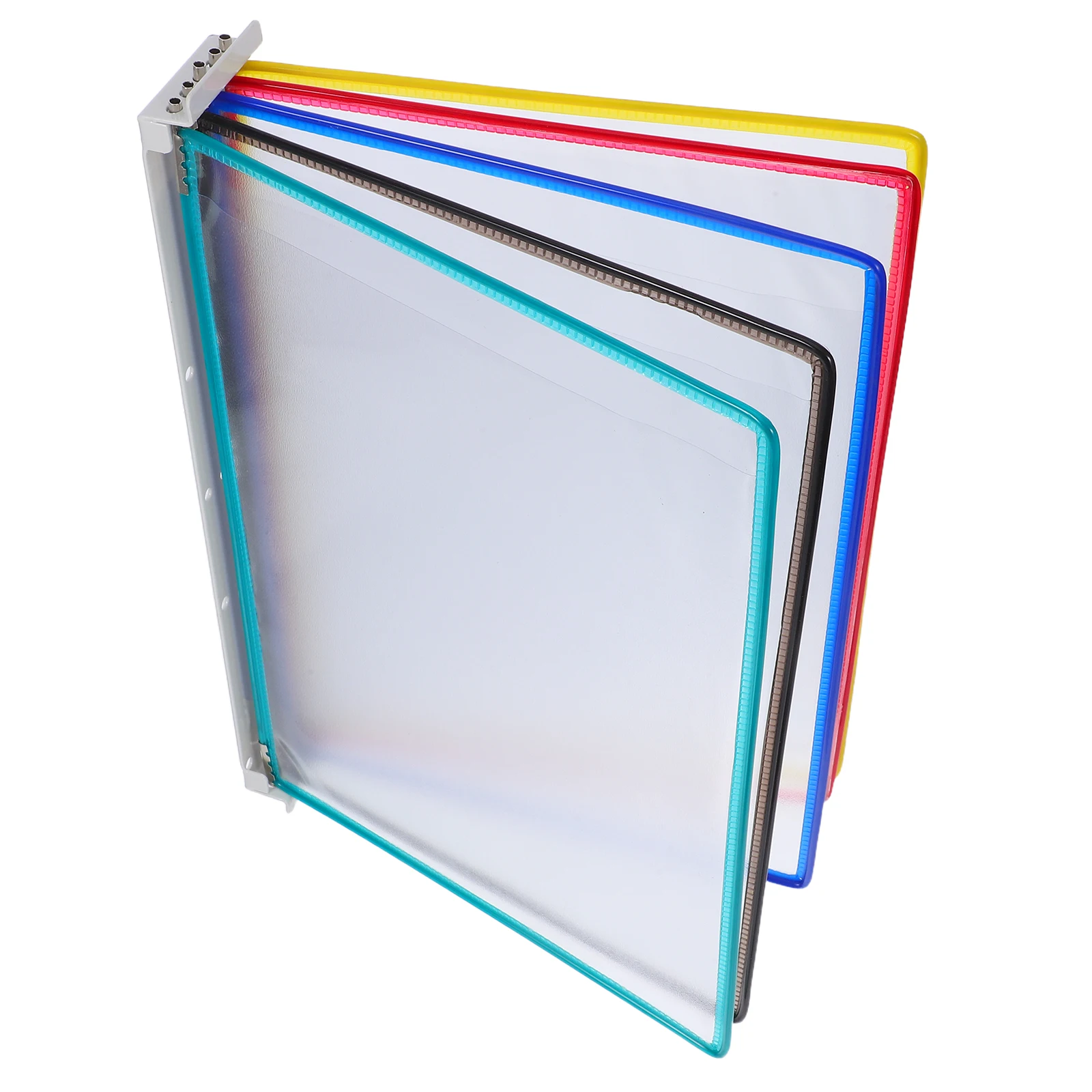 Wall Mounted A4 File Folder Holder 5 Page Flip Document Rack Magazine Wall Display Organizer Holder For Office Classroom