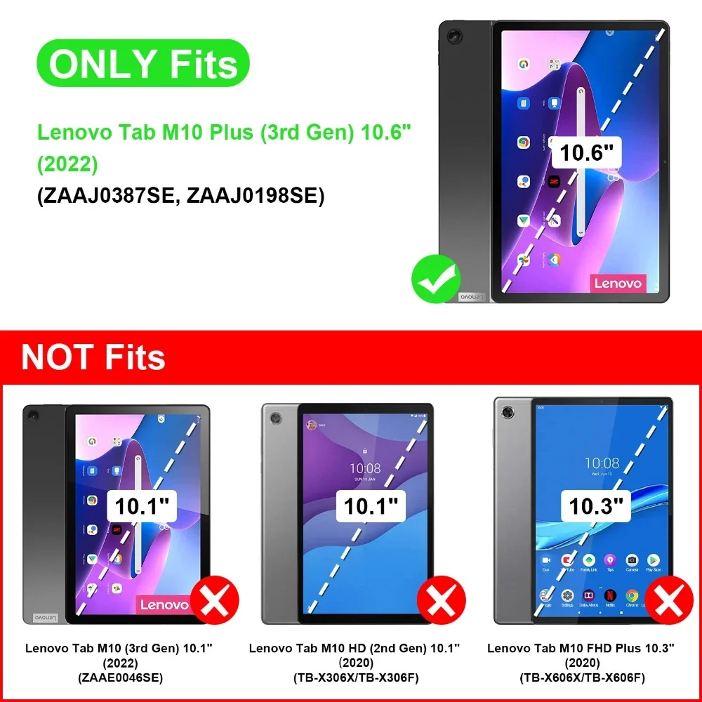 Capinha para Lenovo Tab M10 Plus 3rd Gen 10.6 2023 Silicone Escudo Macio Tpu Airbag Capa de Proteção Clara para Tb125fu Tb128fu - Imagem 2