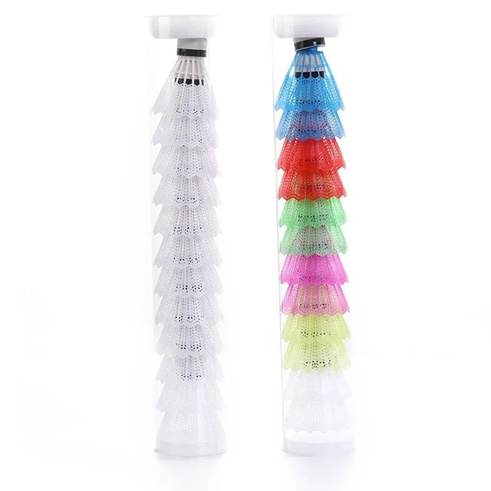 Badminton Shuttlecock 6/12PCS Windproof Plastic for Training