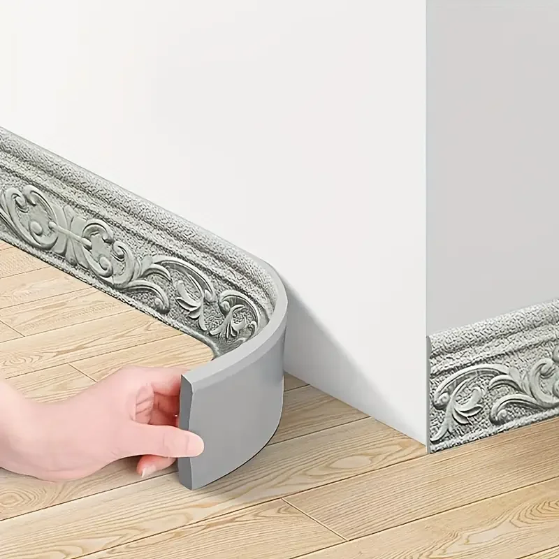 3D Pattern Self Adhesive Wall Trim Line Skirting Border Decor