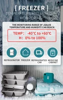 jaalee WiFi Gateway Temperature/Humidity/Dewpoint/VPD Thermometer/Hygrometer Monitor Refrigerator Freezer Fridge Alarm Alerts - Image 2