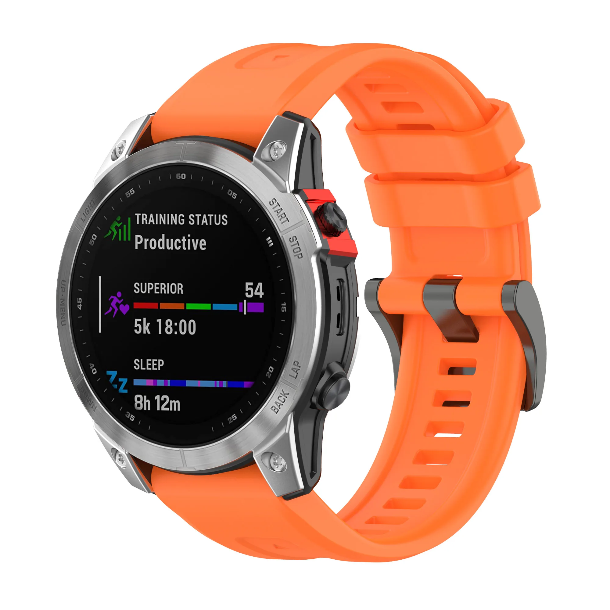 Enhanced QuickFit Silicone Watch Strap, 20-26MM Adjustable Band