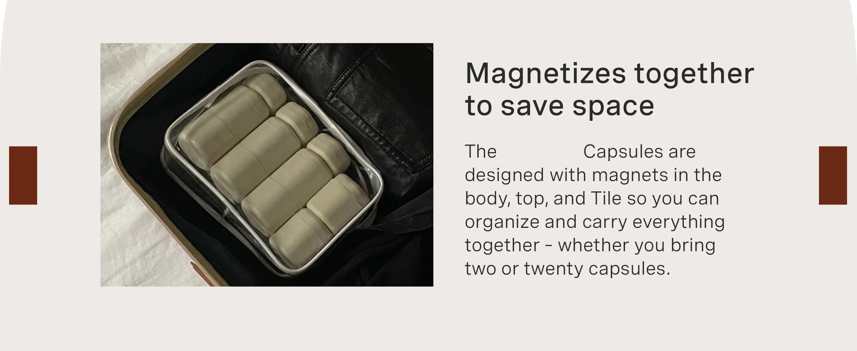 Magnetic Travel Cosmetic Jars 3 Piece Refillable Set 18