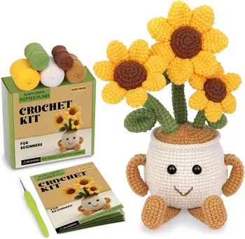 MIUSIE Flower Crochet Starter Kit 1