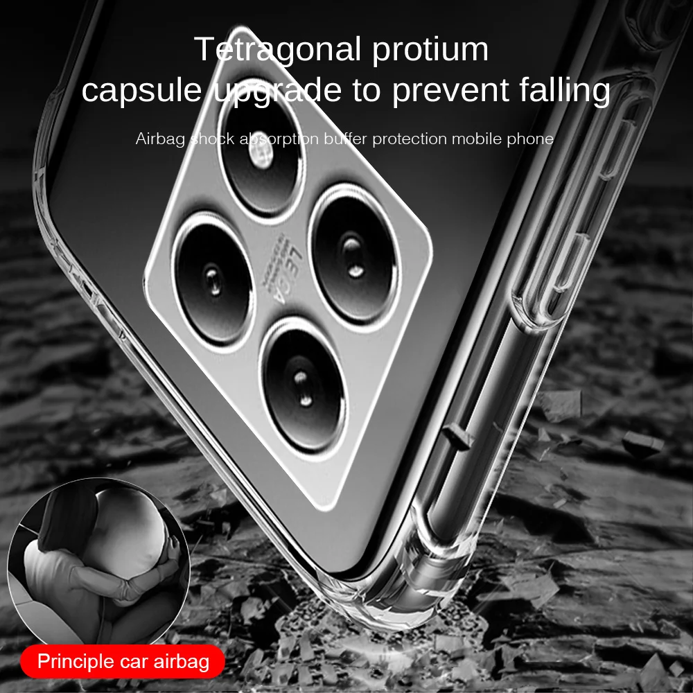 Crystal-Clear Soft TPU Silicone Phone Case - Transparent Shell