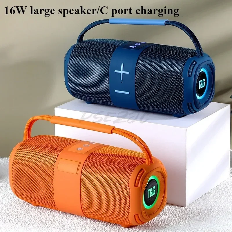 Rechargeable RGB Color Portable TG668 High Volume Subwoofer Dual Channel LED Diaphragm Bluetooth Speaker 4