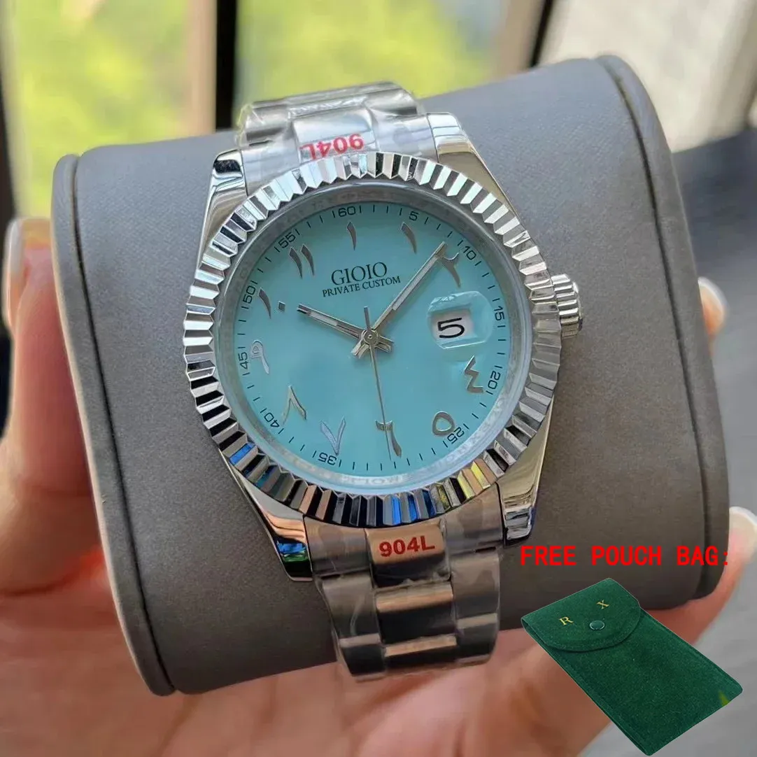

Luxury Mens Womens Automatic Mechanical Watch 904L Stainless Steel Black Blue Rome Dial 36mm 41mm