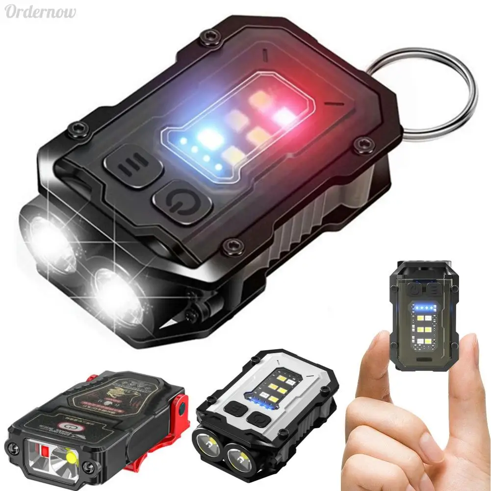 Multifunctional COB Flashlight Super Bright Powerful Pocket Torch Light LED Linterna COB Portable Clip on Emergency Flashlights