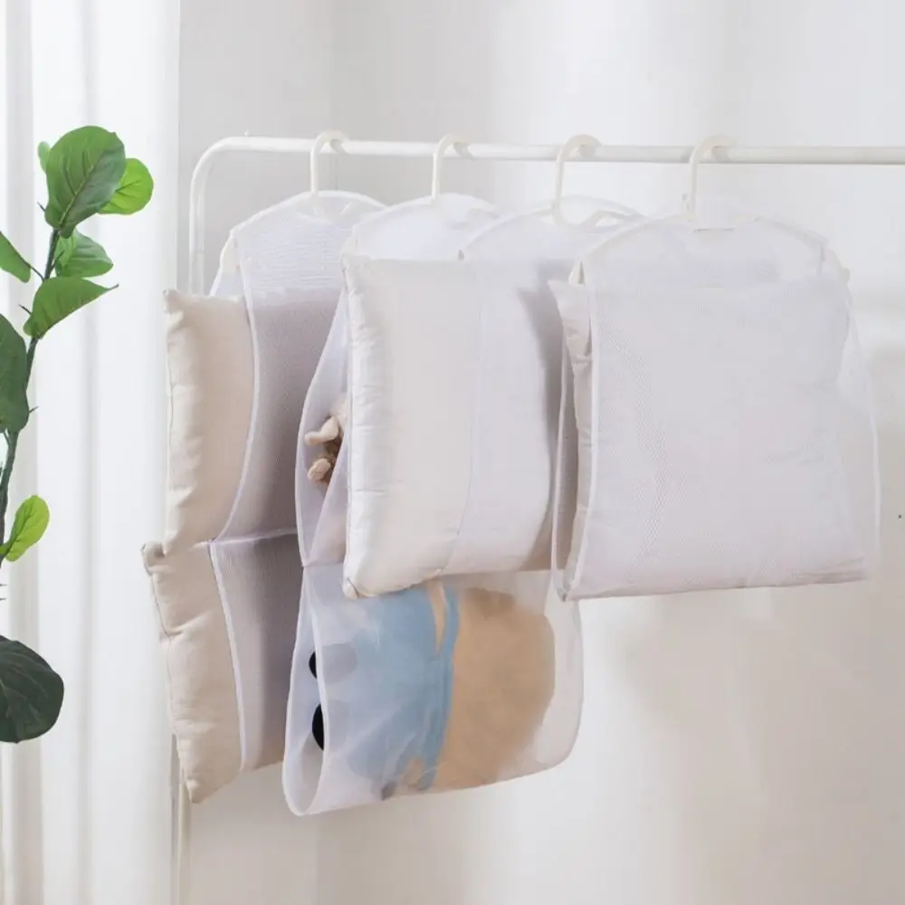 Hanging Clothes Drying Net Foldable Windproof Pillow Holder Multifunctional Windproof Pillow Drying Net 4