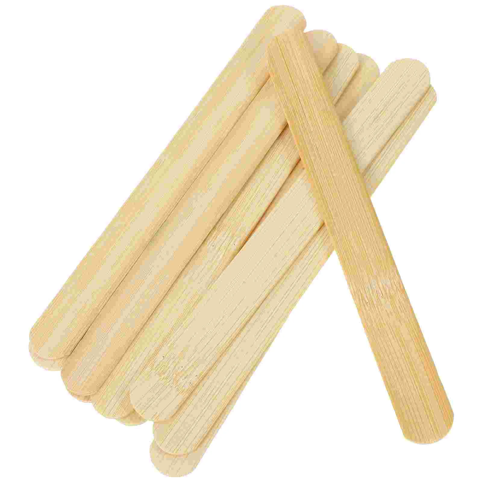 

100 Pcs Spatula Tongue Depressor Sticks Stirring Bulk Depressors Aldult Mouth Diagnostic Bamboo Disposable Child Patients