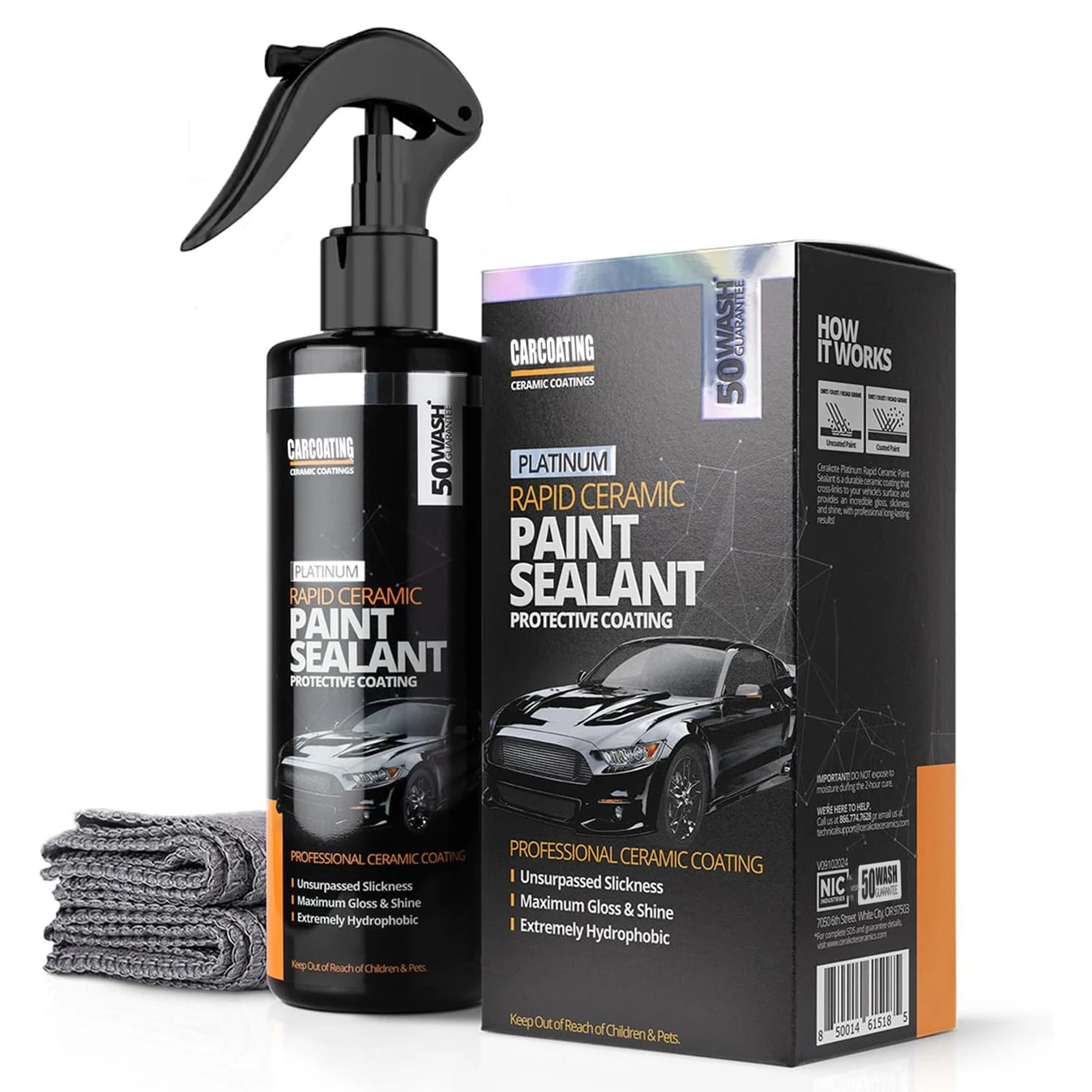 Platinum Rapid Keramik-Lackschutzspray Maximaler Glanz Extrem Hydrophob Unübertroffene Glätte Keramik-Sprühbeschichtung – Detail 9