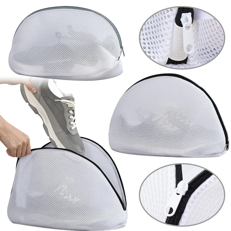 Mesh Laundry Bag Washing Machine Shoes Bag Storage Organizer