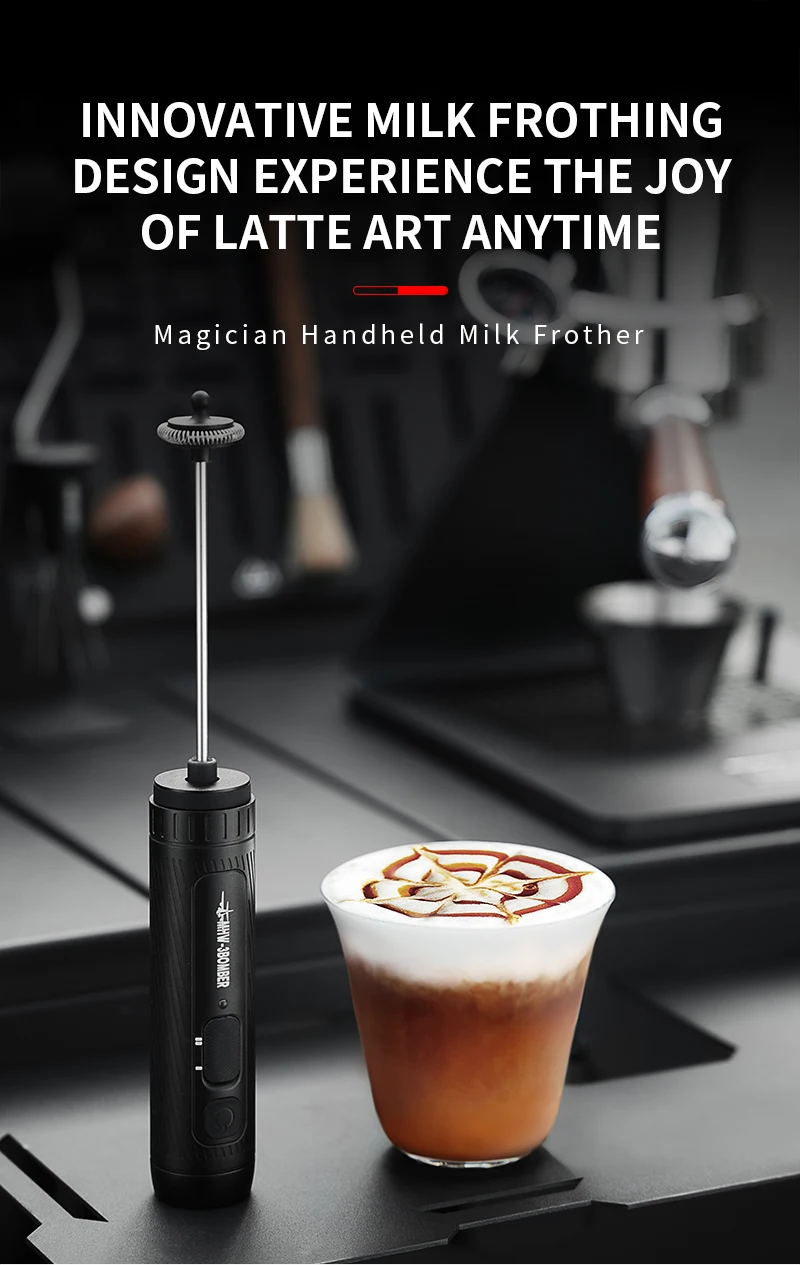Electric Milk Frother Portable Handheld Milk Foamer Coffee Foam Maker