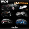 BNDS New 1/64 Metal Modified Parts Small Scale Exhaust Pipe Muffler Racing Style Pedal Set For Model Car Racing Vehicle Toy 2