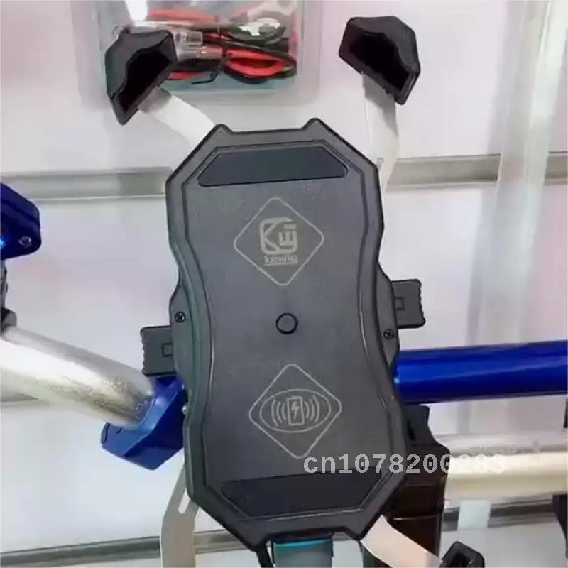 Kewig Motorcycle Phone Holder With 15w Wireless Charging And Qc3.0 Fast Charging Suitable For Outdoor Travel And Riding