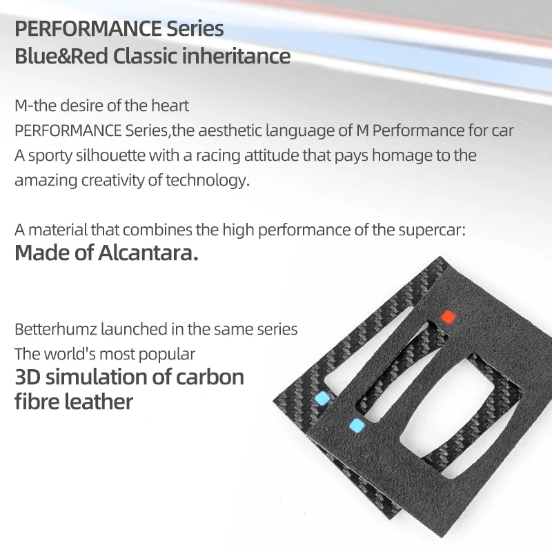 For BMW X3 F25 X4 F26 Alcantara Center Console Emergency Flasher Button Trim Sticker Car Interior Tuning Accessories