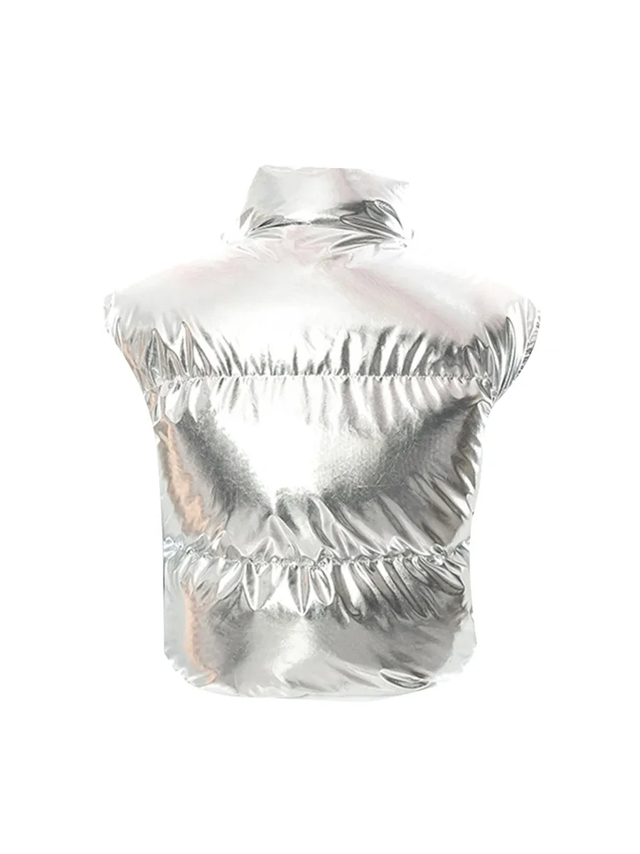 Рисунок 6 - Зимнее серебристое Стеганое пальто-пуховик