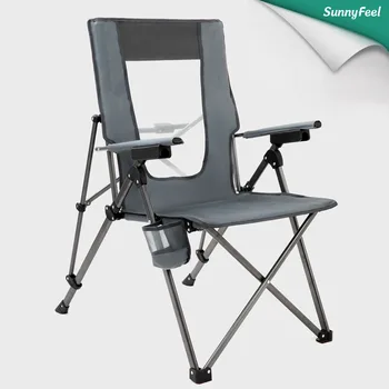 Mesh High Back Reclining Camping Chair 1