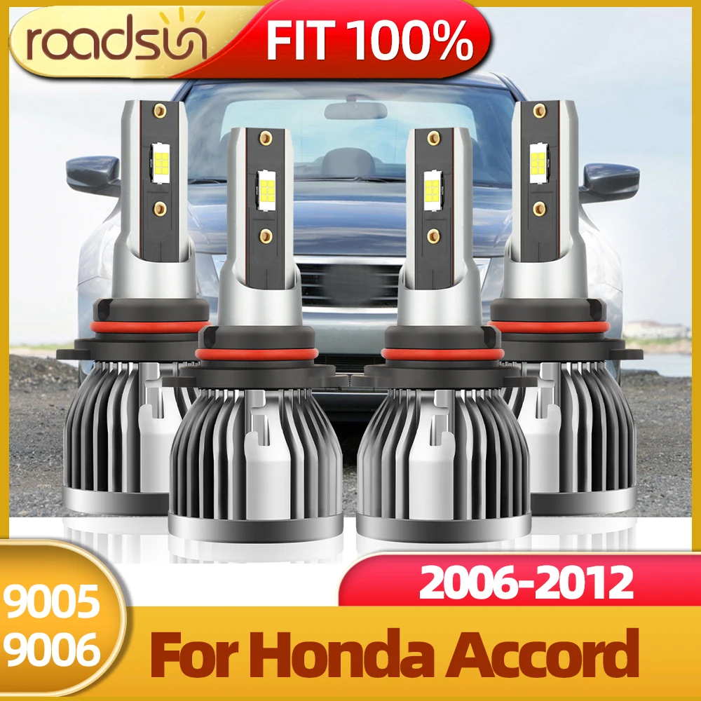 

Roadsun 9005 9006 LED Car Headlight Bulb 12V Lights Fit For Honda Accord 2006 2007 2008 2009 2010 2011 2012