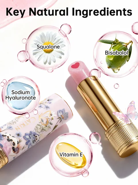 CATKIN Whiffle Dance Tinted Lip Balm Solid Lip Gloss Moisturizing Watery Colored jelly love Long-lasting