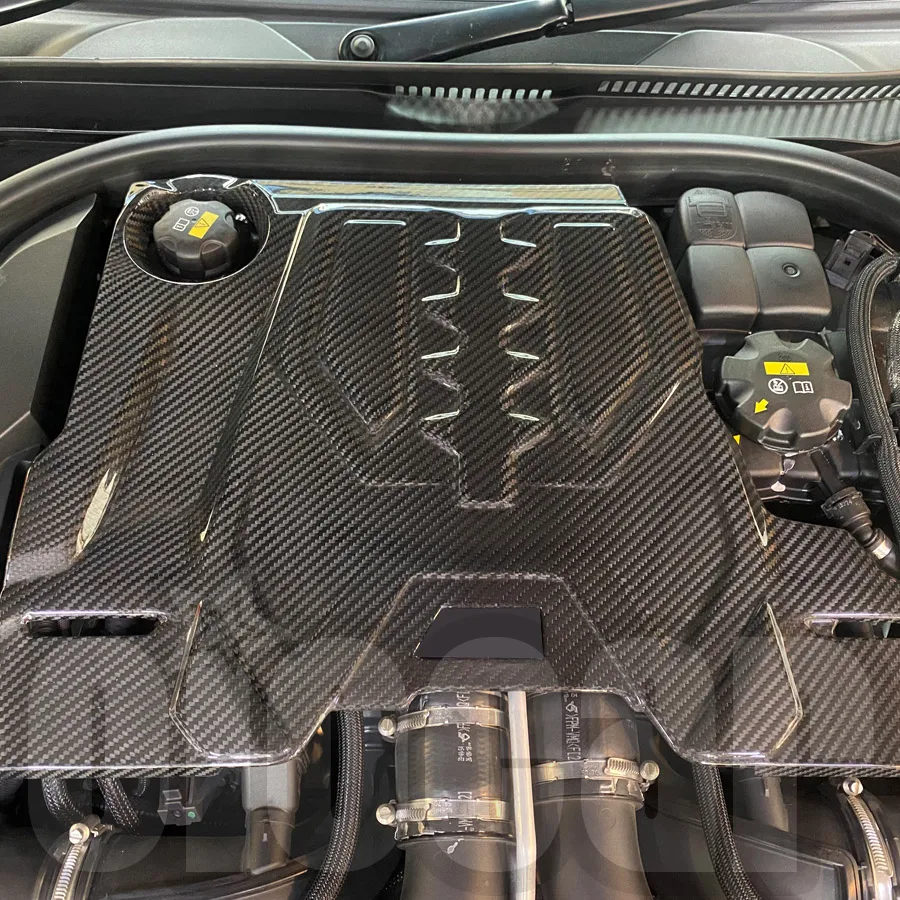 BMW F90 M5 F91 F92 F93 M8용 오이오모터스 S63 엔진 드라이 카본 ..
