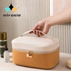 MIROSIE-Large Capacity Makeup Organizer with Separate Compartments, Stylish Multi-functional PU Travel Toiletry Bag, Makeup Bag 3