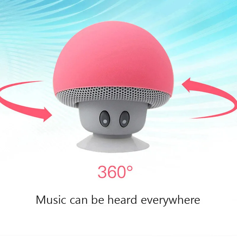 High Quality Wireless Bluetooth Speaker 30ft Wireless Range Subwoofer With Suction CupSuitable for Cycling Picnic Outdoor