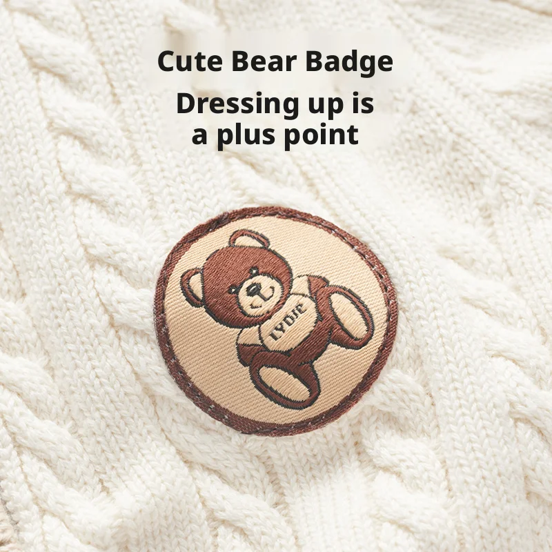 OUYUN  니트 가디건 봄 가을 신상 아동 니트 아우터웨어 남아 여아 니트 오픈 셔츠