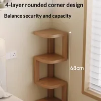 Table de chevet moderne minimaliste en bois avec 2 tiroirs de rangement, meuble de chambre à coucher, tables de chevet en bois pour chambre à coucher 3