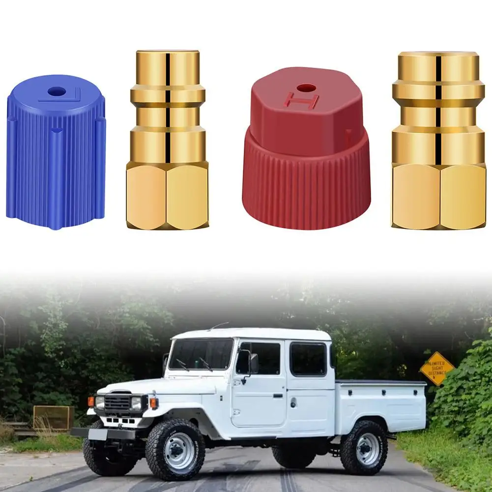 R12 R22 A R134A Adattatori R12 A R134A Kit Di Retrofit Sae 7/16In Kit Di Montaggio A Conversione Alta/Bassa Unf Side 2 Pezzi 1/4In B4L4
