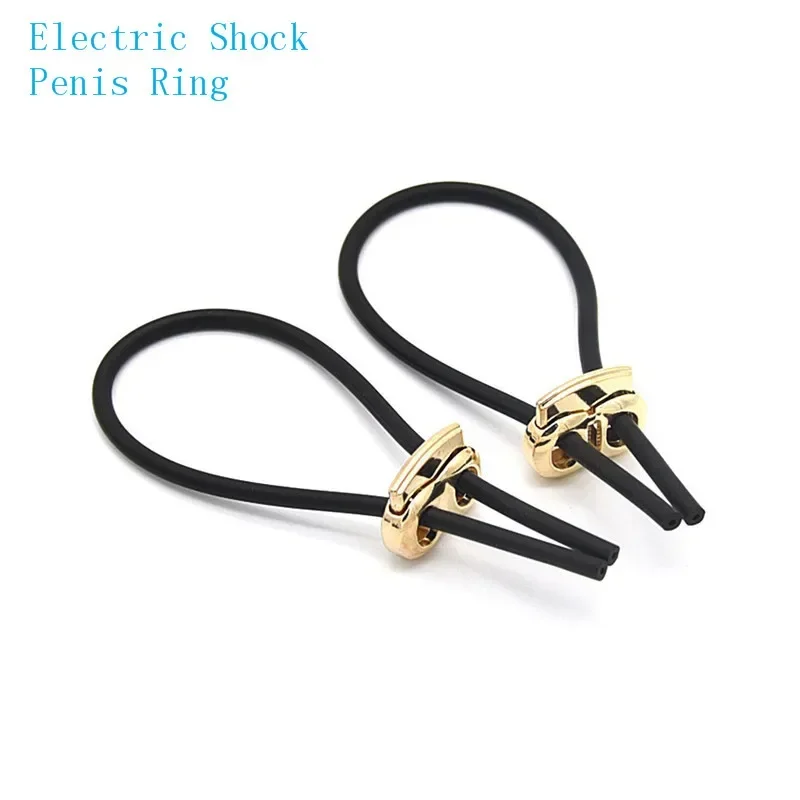 Electrical Stimulation Masturbation Sex Toy For Men Adult Novelty Glans Rings Pulse Massager Electro Shock Penis Ring