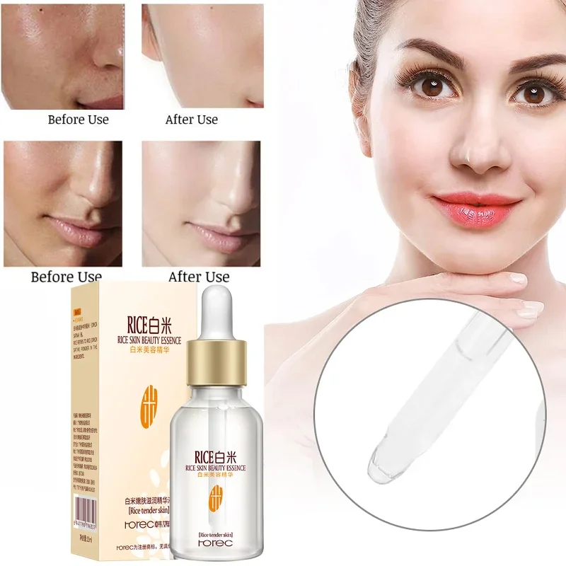 Facial Serum ,Rice Skin Beauty Essence,Deep Moisturizing High Hydrating, Anti-Aging, Shrink pores Firming Smoothy Tender Care