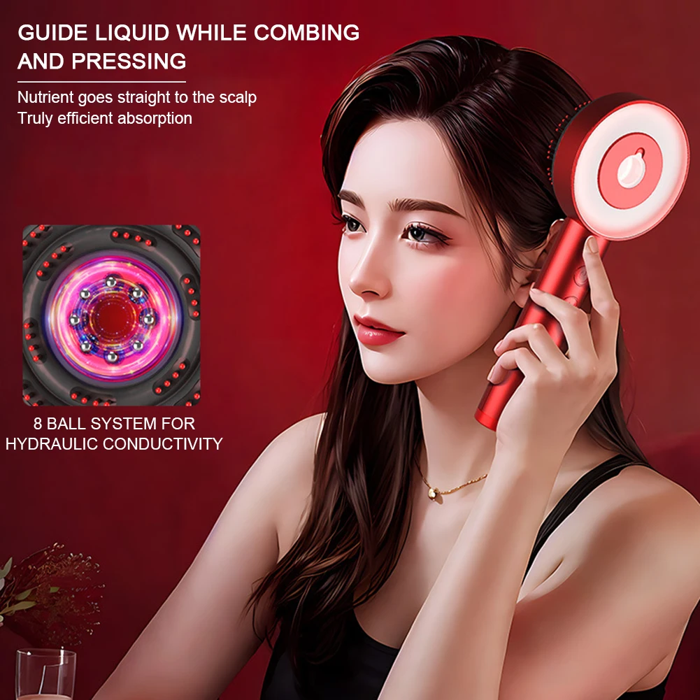 Cordless Scalp Massaging Brush,Shiatsu Hair Waterproof,Portable Vibrating Deep Head Massage Comb for Home Relaxation Treatment 4