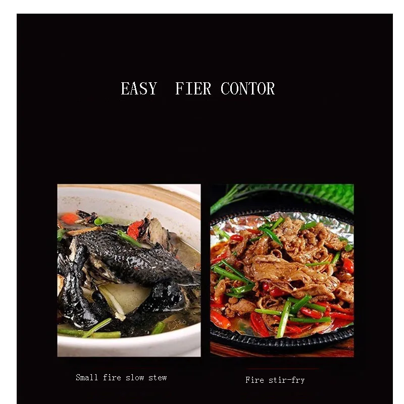 Fierce Fire  Stove Single  Household Liquefied Energy-saving Toughened Natural Gas Embedded Desktop 5