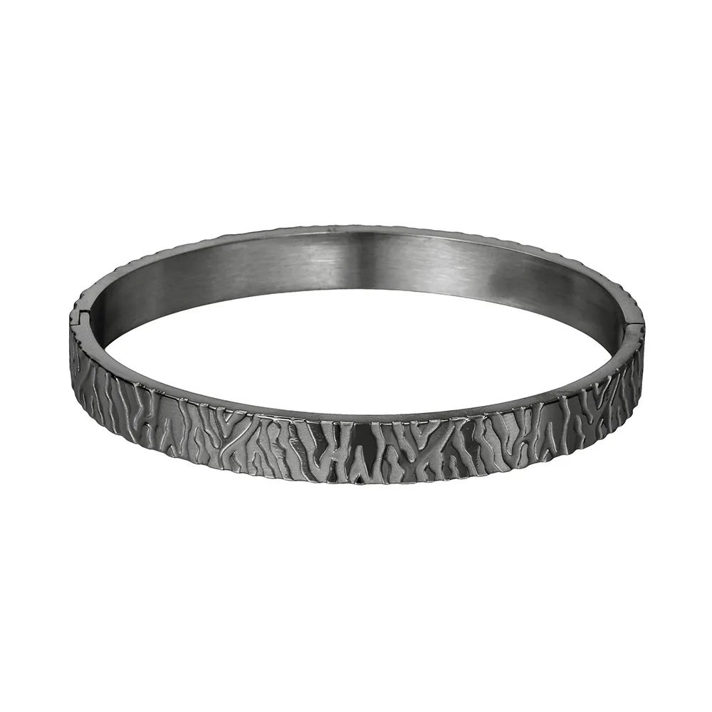 Stainless Steel Bangle Bracelet for Men Simple Punk Jewelry