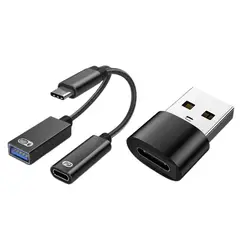Versatile USB - C to USB - A Converter with PD Charging Support (2pcs)