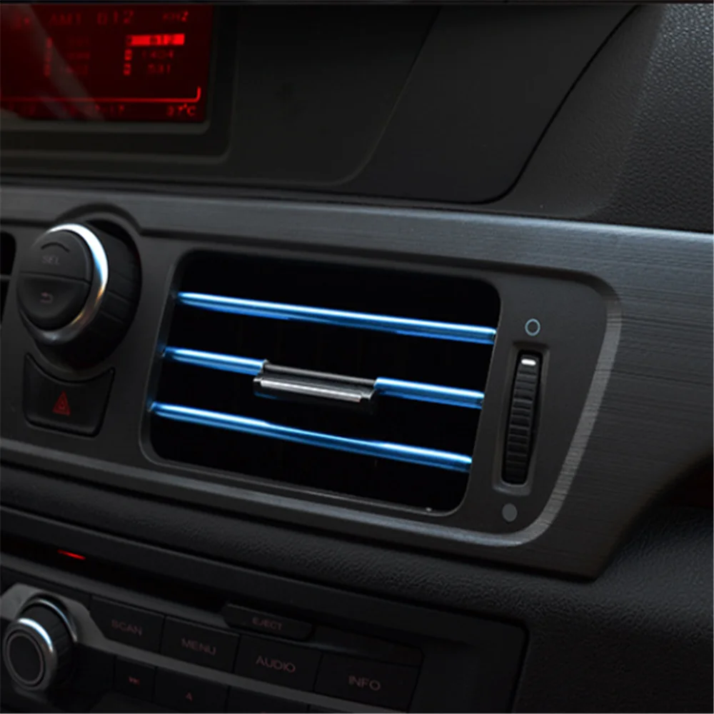 

car styling plating air outlet decoration for Ford Mondeo MK4 MK3 Focus 2 3 MK2 MK1 Fiesta Fusion Ranger S Max