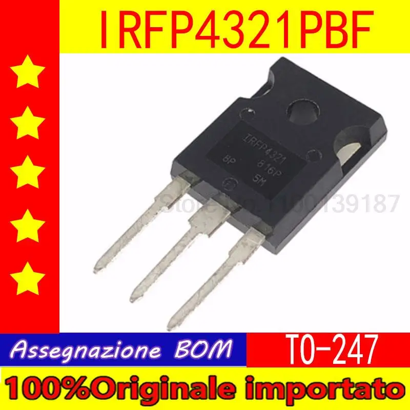

100% Оригинальный импортный 10 шт./лот IRFP4321PBF IRFP4321 TO-247 MOS FET 78A 150V