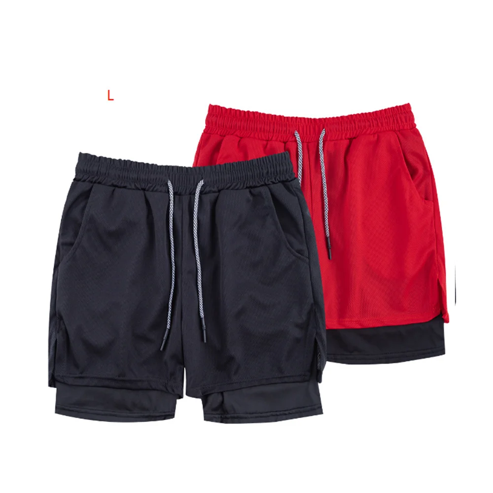 2024 New Men's Sports Shorts 2-In-1 Camouflage Fitness Jogging Casual Pants High Elasticity Breathable Quick Drying Pants