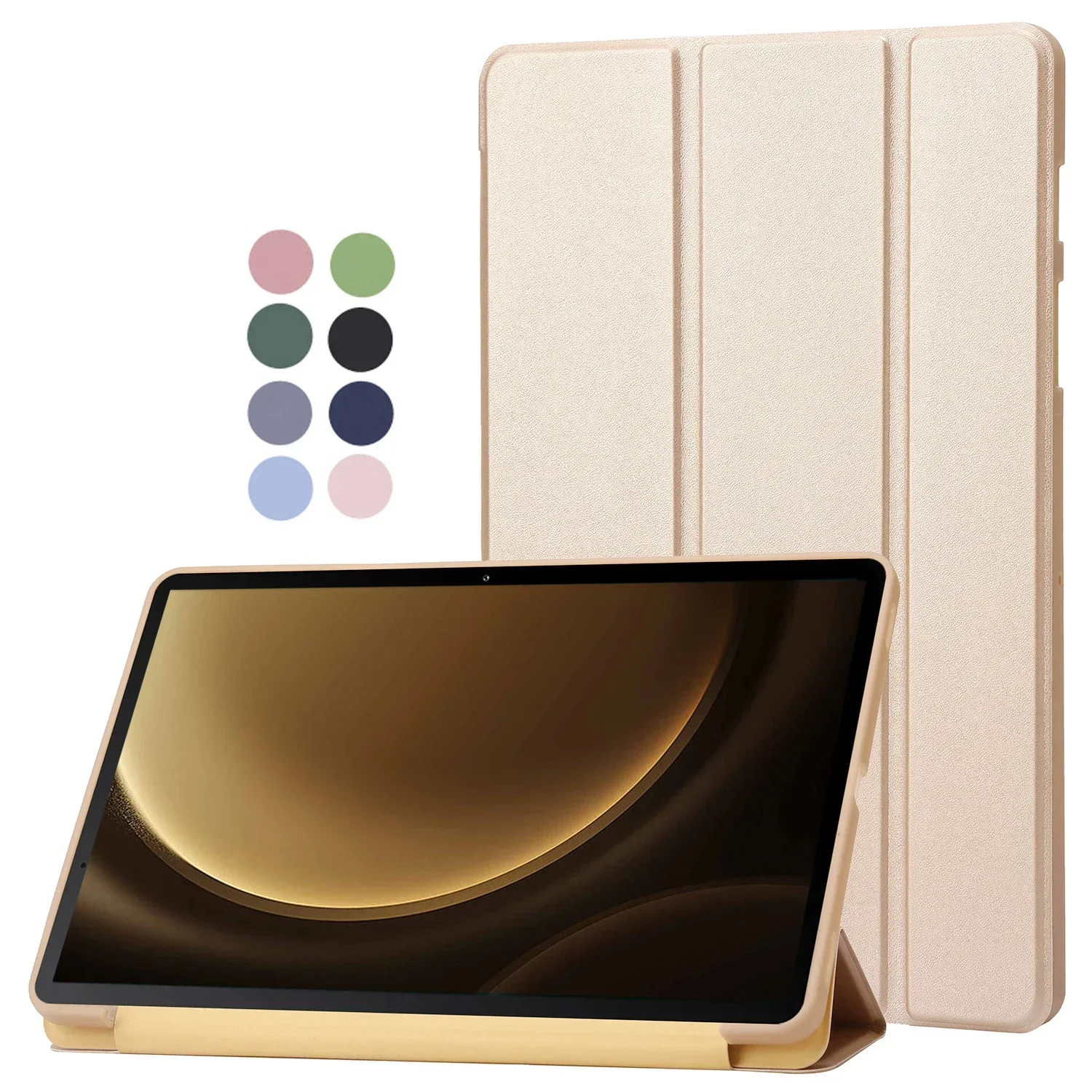 

For Samsung Tab S9 FE Plus Case Cover 12 4 2023 Folding Stand Magnetic Soft Silicon Back for Galaxy Tab S9 FE 5G Tablet Case Pen