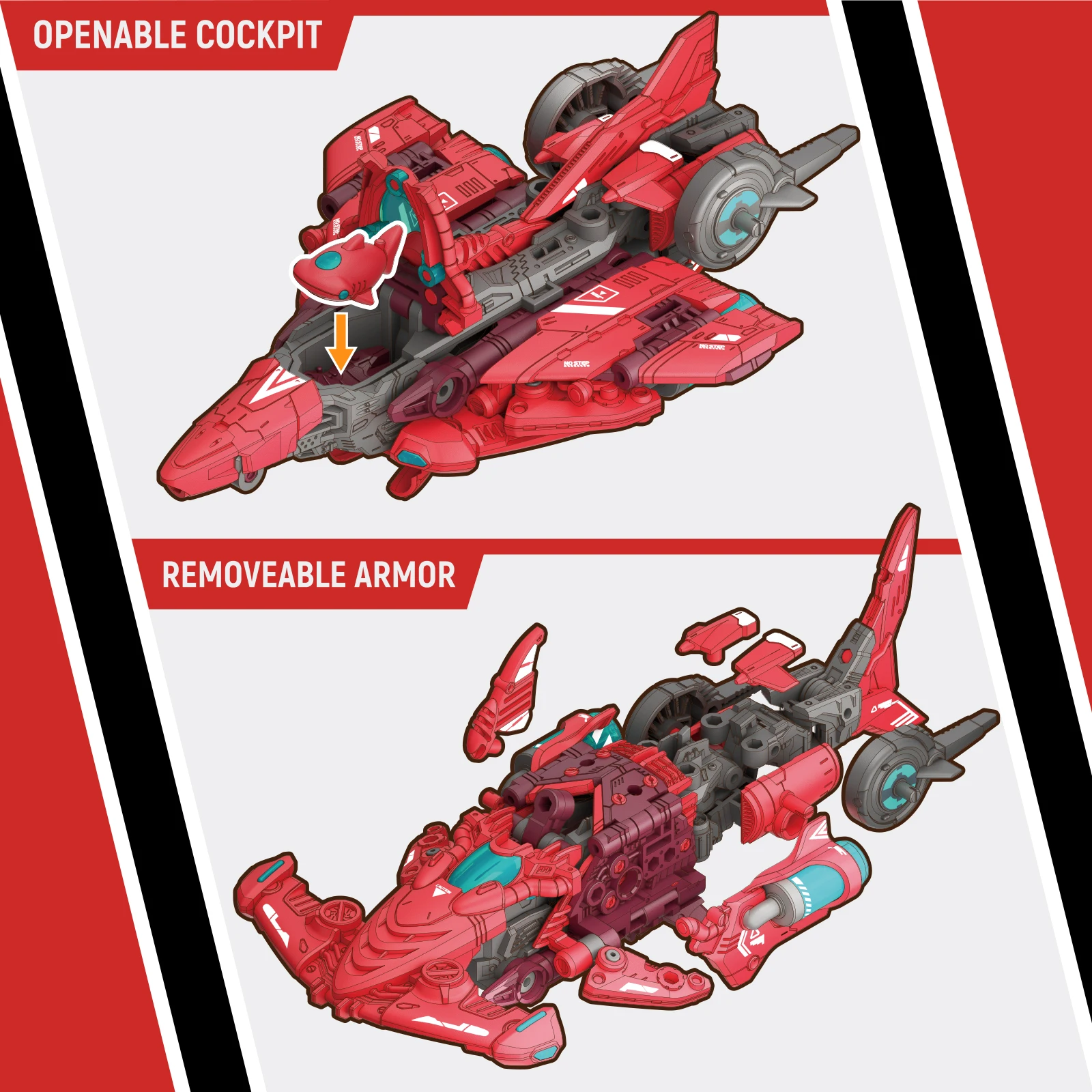 52TOYS BEASTDRIVE ABYSS SWEEPER, Deformation Robot, Converting in