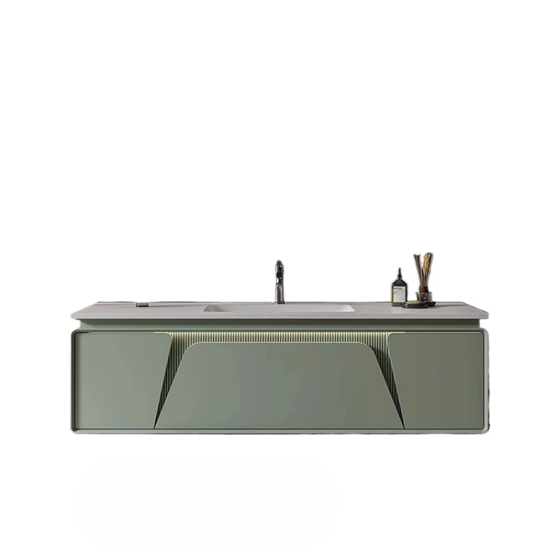 Furniture Luxury Floor Bathroom Cabinet Mirrors Vanity Storage Closed Toilet Wooden Drawer Double Washbasin Wc Shelf