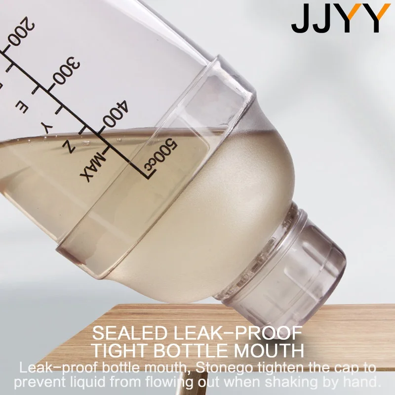 Shaker Bouteille Cocktail, Anti Fuite Transparent PC Résine Lait Thé