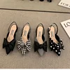 Women's Sandals Fashion Low Heels Sandals Women Shoes Elegant Pointed Straps Fashion Party Pumps Sandalias De Mujer 2025