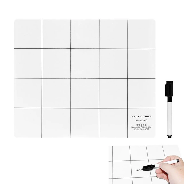 SHOWPIN Magnetic Project Mat Prevent Small Electronics Losing Rewritable Work Surface Mat