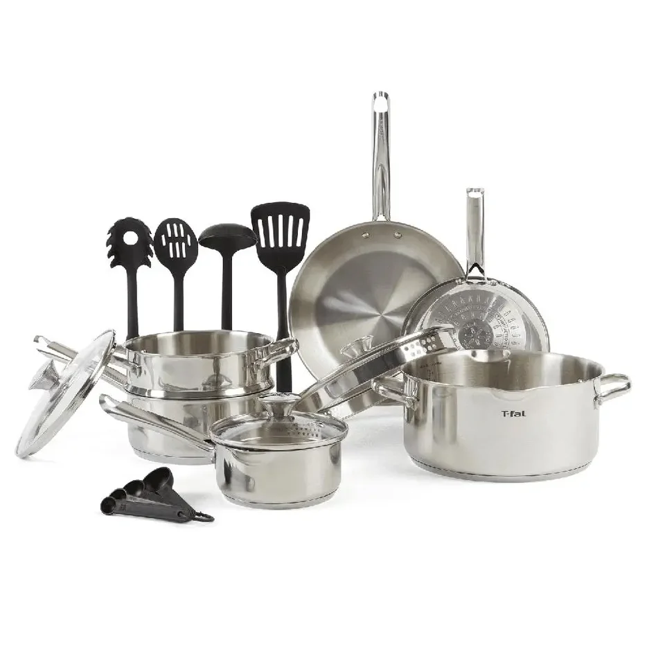 14 Piece Induction Stainless Steel Cookware Set